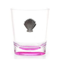 Resim 2 Adet Kalemlik Pembe Deniz Kabuğu Akrilik Ofis Gereci 9x6x11cm 250ml Çok Renkli 