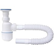 Resim Özbest Standart Körüklü Taslı Lavabo - Eviye Sifonu 