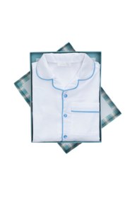 Resim BeeTeekids Beyaz Organik Pamuk Unisex Çocuk Pijama Takımı 
