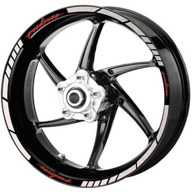 Resim Deeb Pulsar Jant Şeridi Beyaz Kırmızı Model X N11.69914 