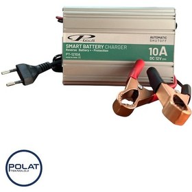 Resim P-tech Tam Otomatik Kesicili 12volt 10amper Akıllı Hızlı Akü Şarj Cihazı 