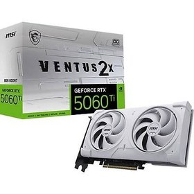 Resim MSI VGA GEFORCE RTX 5060 TI 8G VENTUS 2X OC WHITE PLUS RTX5060TI 8GB GDDR7 128B DX12 PCIE 5.0 X16 (3XDP 1XHDMI) 