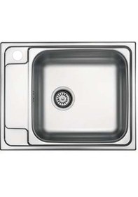 Resim 63 X 50 Mutfak Eviyesi 6350gr Keten Sol Damlalıklı Krom 