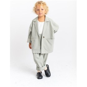 Resim Oliventhekid Unisex Ceketli Takım Mint Mint Yeşili 