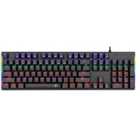 Resim T-DAGGER NAXOS T-TGK310 Rainbow RGB Mechanical Gaming Klavye , USB 