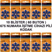 Resim Kodak 675 Numara 10 Paket Kodak Işitme Cihazı Pili 