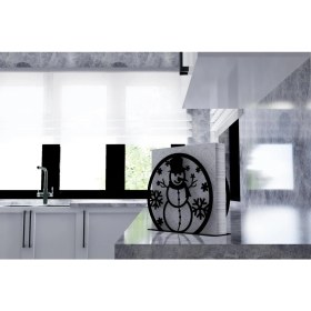 Resim M&c Concept Yılbaşı Model-5 Metal Desenli Peçetelik - Siyah 