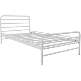 Resim FANO Milas Metal Karyola Beyaz Tek Kişilik Ferforje Yatak 90x190, 90x200, 100x200, 120x190, 120x200 