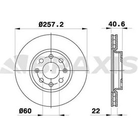 Resim Braxis AE0007 Ön Fren Disk Aynası Opel Adam Corsa 1.4l 1.2ı 569065 