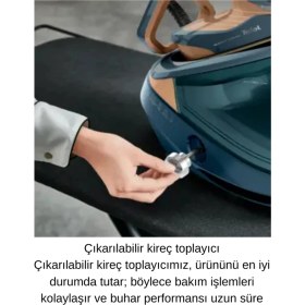 Resim Tefal Pro Express Vision Max GV9920 Buhar Kazanlı Ütü + Xiaomi Akıllı Baskül Hediye 