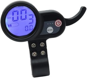 Resim Eawfgtuw JP Elektrikli Scooter için LCD Kontrol Ekranı, 36V ve 60V Üzerinde Çalışır, Elektrikli Scooter için 6 Pin Konnektör Ekran Kontrol Paneli 36-60V 6-Pin Uyumluluk Siyah ABS (6pin düz YENİ) 