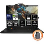 Resim Msı Stealth 18 Hx Aı Intel Core Ultra 9 275HX 32GB 4tb SSD RTX5070TI 12GB Freedos 18" Qhd+ 240Hz Taşınabilir Bilgisayar A2XWHG-024TR-A2 