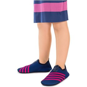 Resim Kiko Kids Enigma Havuz Plaj Kız Çocuk Deniz Ayakkabısı 7501 Lacivert - Fuşya Lacivert - Fuşya 