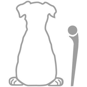 Resim Qt095-açık Gri-yüksekliği 32 Cm-yavru Köpek Araba Arka Cam Silecek Dekor Çıkartmaları, Hayvan Köpek Vinil Sanat Etiket 