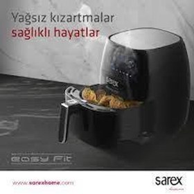 Resim Sarex Easy Fit 5.5 lt Yağsız Airfryer Siyah 