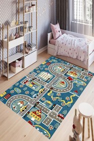 Resim YTR HOME Kaymaz Taban Leke Tutmaz Eğitici Bebek Ve Çocuk Odası Halısı Oyun Matı 