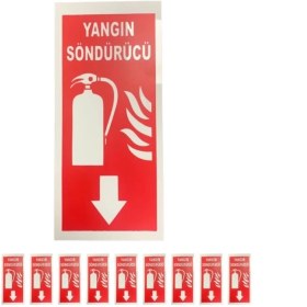 Resim Yangın Söndürücü Levhası 10 Adet 