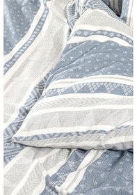 Resim Madame Coco Semnoz Çift Kişilik Pamuklu Jakarlı Nevresim Takımı - Gri/lacivert Gri 