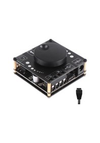 Resim Yaozixa 20wx2 Stereo Bluetooth 5.0 Güçlendirici Kartı - 4ω/8ω/16ω Hoparlör Uyumlu, Bt/aux/usb-c Girişli, 15m Aktarım Mesafesi 