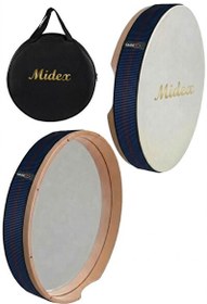 Resim Midex BR-410X 10'lu Bendir Def Toptan Paket Akort Ayarlı El Tutma Oyuklu Çantalı 