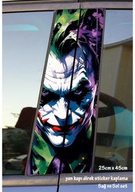 Resim Joker Sticker Yan Kapı Direk Kaplama 2li Sol Sağ Takım Yapıştırma 
