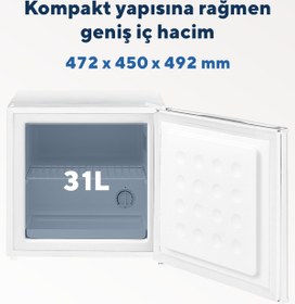 Resim KUMTEL 31L MİNİ DONDURUCU HFR-50 