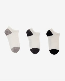 Resim SKECHERS 3'Lü Paket Colortips Bilekli Çorap Büyük Erkek Çocuk Beyaz Çorap SK2520136-3474 