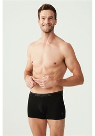 Resim U.S. Polo Assn. U.S Polo Assn. 80097 Erkek 3 Lü Boxer-Siyah&Antrasit&Lacivert - M 