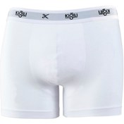 Resim Beyaz Trendy 2'li Pamuklu Boxer Seti Kigili