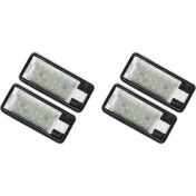 Resim Quartzite 4pcs Araba LED Lisans Numarası Audi A3 S3 8p A4 B6 B7 A5 A6 4f Q7 A8 S8 C6 Için Beyaz Beyaz (Yurt Dışından) 