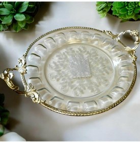 Resim Royking Yuvarlak Sunum Tabağı 19x24 Crs101 Altın 