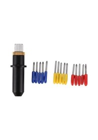 Resim Zcjb 16 Adet 30/45/60 Derece Mimaki Cricut Kesim Plotter Vinil Kesici Bıçaklar + Mimaki Bıçak Tutucu -120976 