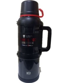 Resim Travelpot Paslanmaz Çelik 48 Saat Dayanıklı Siyah Termos 4 L 