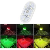 Resim 7 Renkli Dokunmatik Sensörlü 6 Led Lamba USB Şarjlı Mıknatıslı 