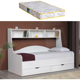 Resim Setay Hera Çekmeceli Karyola + 1 Adet Comfort Yatak - Beyaz 