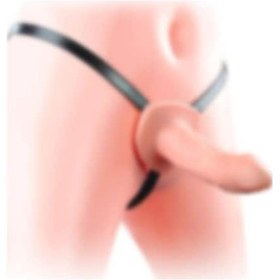 Resim Lilitu Shop 16 Cm Içi Boş Belden Bağlamalı Realistik Testissiz Penis Strapon 