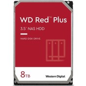 Resim Western Digital 3.5\ 8 TB Red Plus WD80EFZZ SATA 3.0 5640 RPM Harddisk 