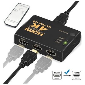 Resim Gplus Ifswr-302 3 Port Kumandalı 4K 2160P 3D Uyumlu Hdmi Switch 