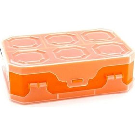 Resim Super Bag 8 Alfa Çift Yönlü Sarı Organizer Balıkçı Malzeme Kutusu 