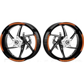 Resim Double Stripe Floresan Turuncu Jant Şeridi Çınar Extreme 