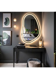 Resim Vornel Günışığı Lazer Kumlamalı Lavabo & Banyo Aynası Dokunmatik Sensörlü 55 X 90 
