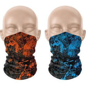 Resim dairaksesuar 2'li Set Bandana Erkek Bandana Kadın Bandana Motosiklet Bandana Boyunluk Balaklava Outdoor 