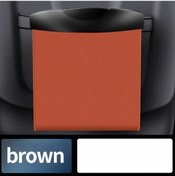 Resim Dashanshop Katlanır Manyetik Araç Çöp Kovası A-brown Sağlam Kumaş Koltuk Arkası Portatif Çöp Torbası Tutucu 