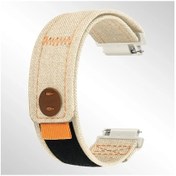 Resim Cloud011 Bej 20mm Kadın Erkek Saat Kayışı Ayarlanabilir Kumaş 