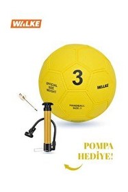 Resim Walke Premium 3 Numara Kauçuk Hentbol Topu - Pompa 