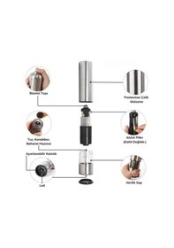 Resim Otomatik Tuz Ve Karabiber Öğütücü Baharat Öğütücü Tuz Karabiber Değirmeni Çok Renkli 