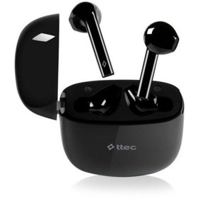 Resim TTEC AIRBEAT GO GERÇEK KABLOSUZ TWS BLUETOOTH KULAKLIK SIYAH 