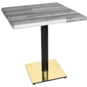 Resim Beymobilya Karanfil Werzalit Gold Kare Masa 80X80 (532345147) 