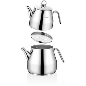 Resim Kahramanlar Piramit Platin Çaydanlık Takımı XXL 7 L 