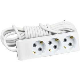 Resim Günsan Üçlü Çocuk Korumalı Topraklı Grup Priz 5 Metre 